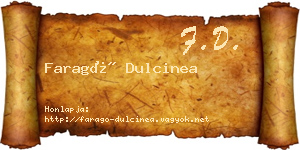 Faragó Dulcinea névjegykártya